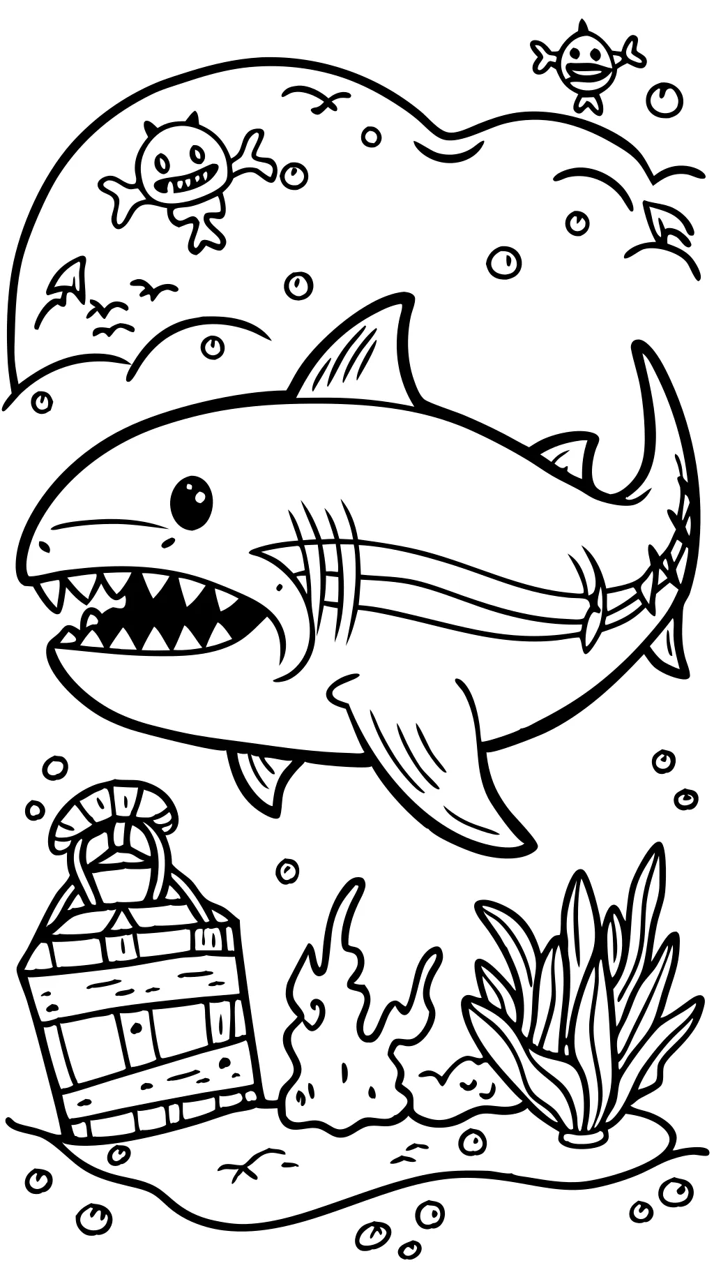 coloring pages megalodon